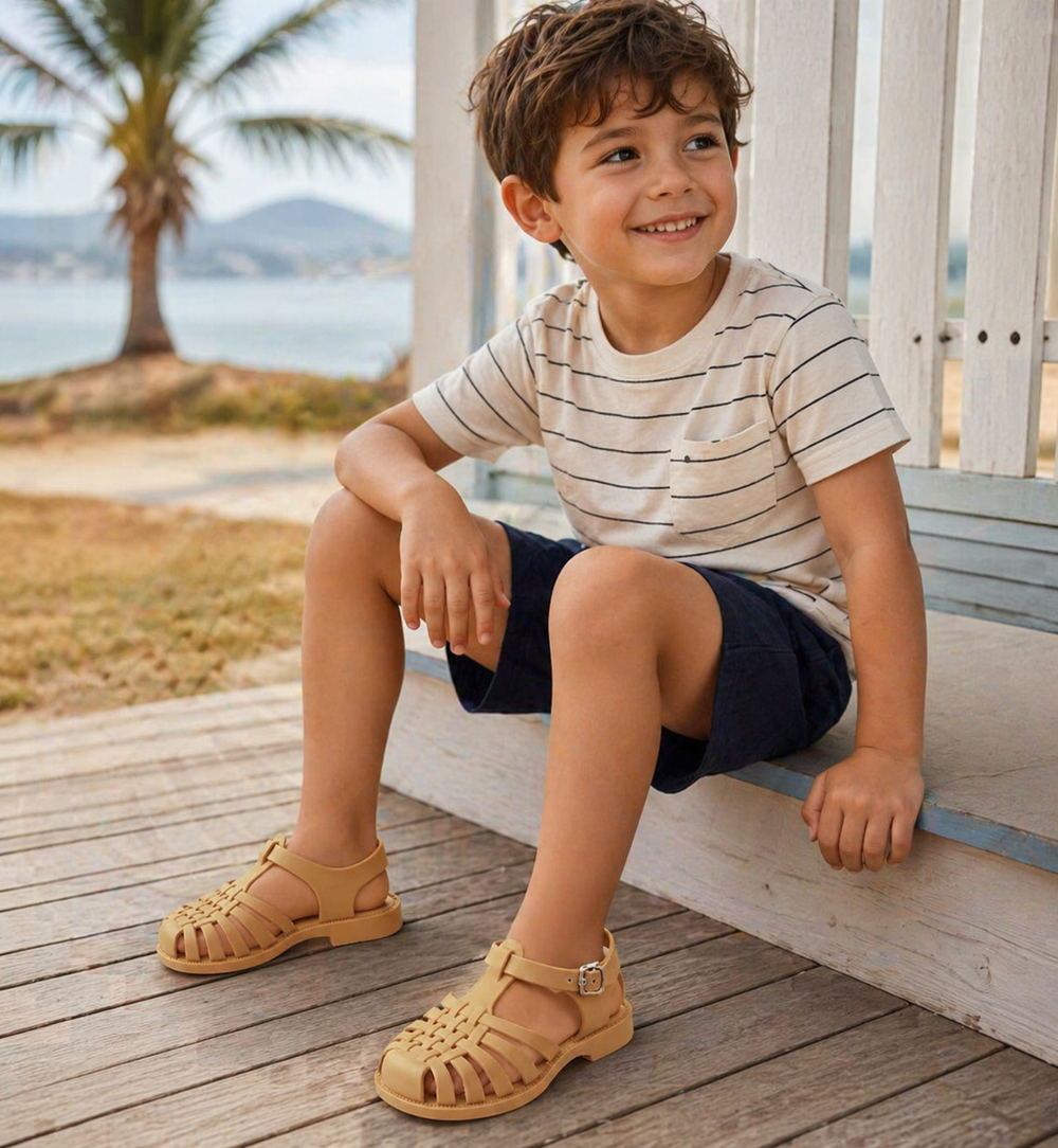 Maxims Baby Store Non-Slip Unisex Jelly Shoes - Brown