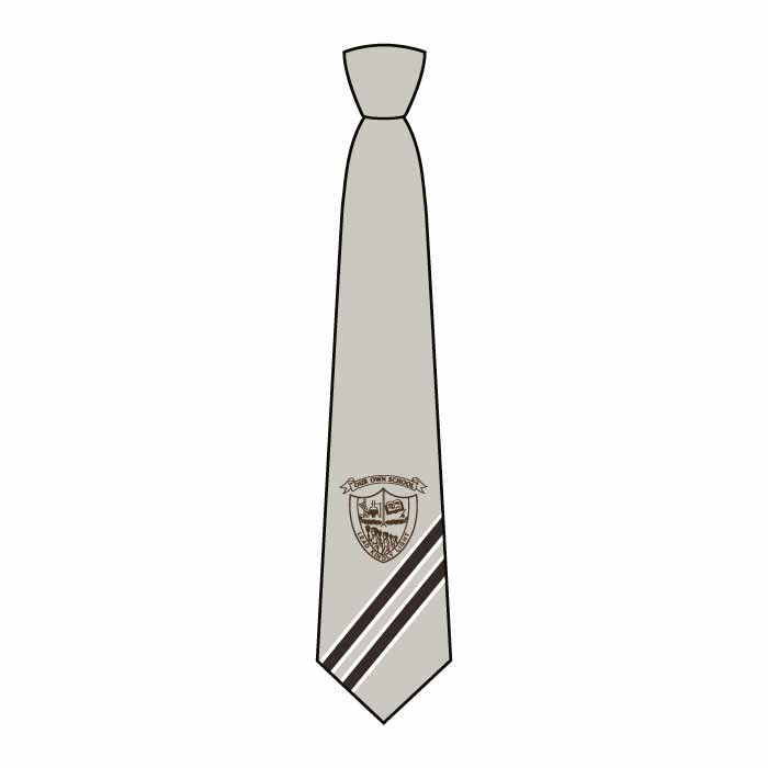 Boys Elastic/Full Tie - Stone - Kindergarten-Grade 10 - GEMS Our Own School - Sharjah (Boys)