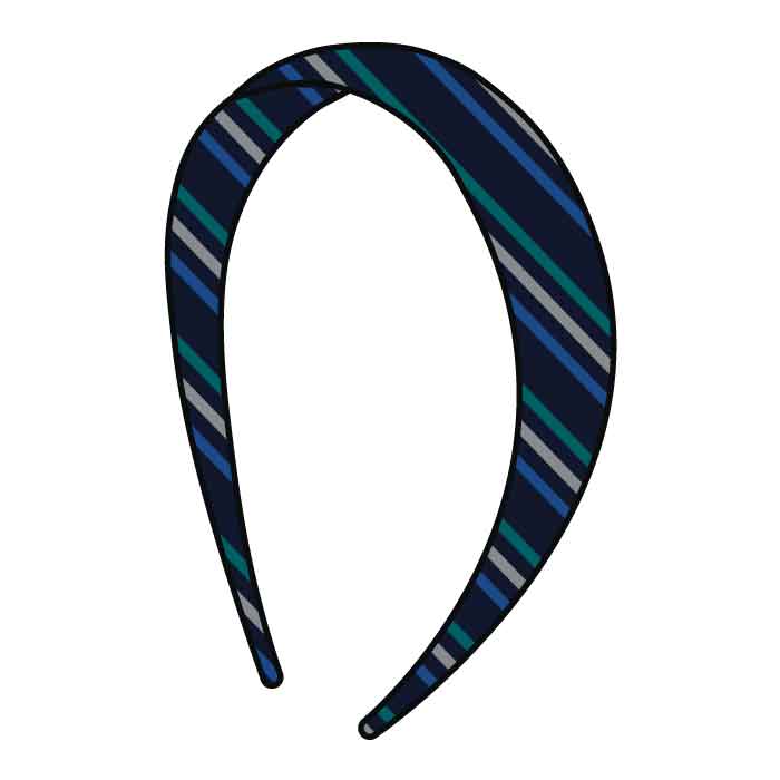 Striped Hair Accessories Pack - Grade 7-12 - GEMS United Indian School - Abu Dhabi