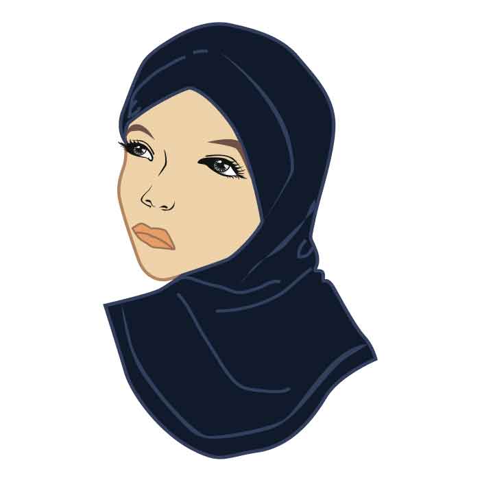 Head Scarves - Navy - The Winchester School - Jebel Ali