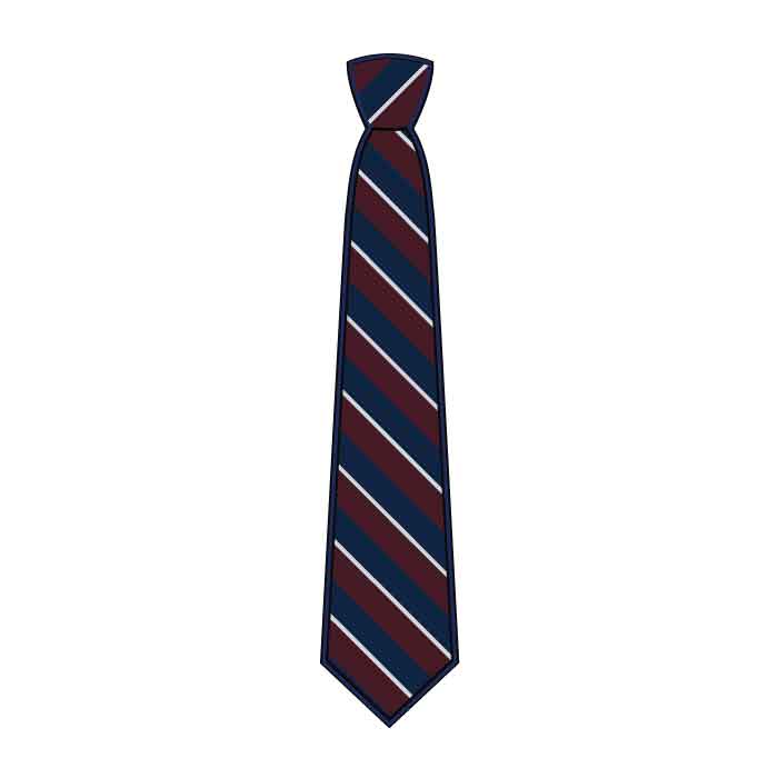 Full Tie - Burgundy Navy - Size 6 - GEMS Winchester School - Abu Dhabi