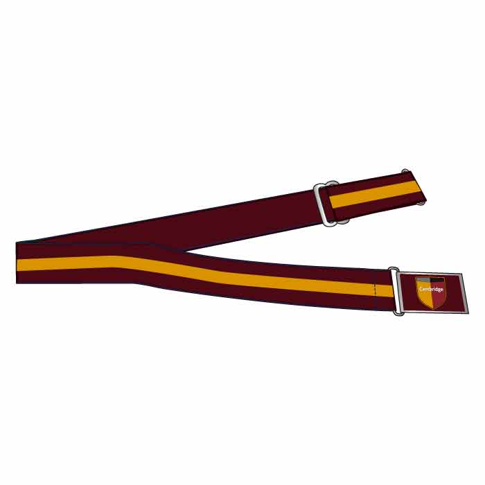 Unisex Belt - Burgundy - GEMS Cambridge International School - Abu Dhabi