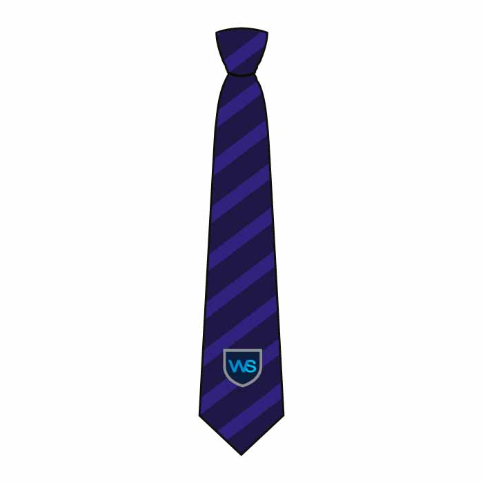 Unisex Elastic Tie - Navy Blue Stripe - Grades 1-6 - GEMS Westminster School - Ras Al Khaimah