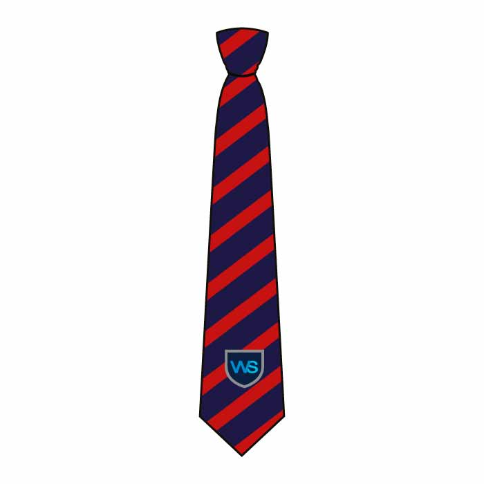 Unisex Elastic Tie - Navy Red Stripe - Grades 1-6 - GEMS Westminster School - Ras Al Khaimah