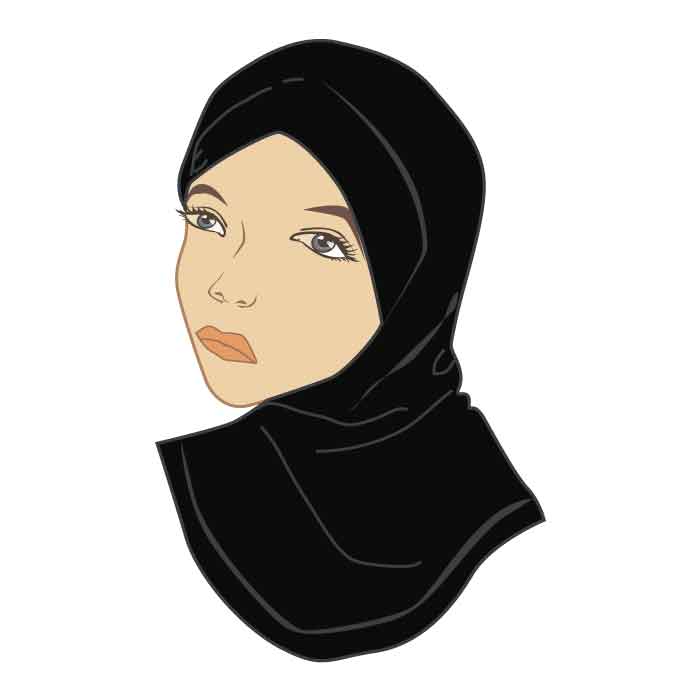 Girls Headscarf - Black - Grades 1-12 - GEMS Legacy School - Dubai