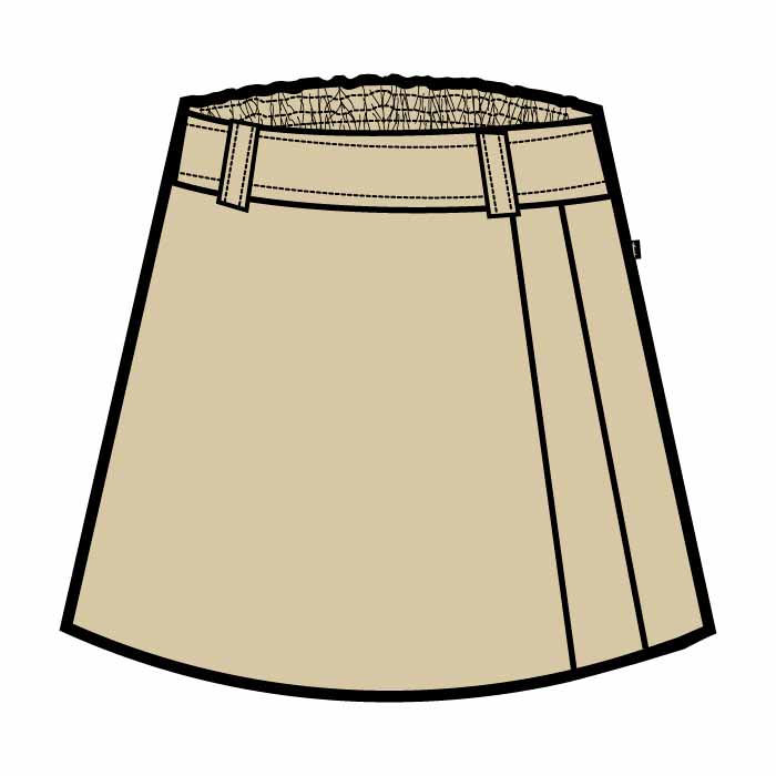Girls Knee Skirts - Stone - GEMS Our Own English High School - Dubai (Girls)