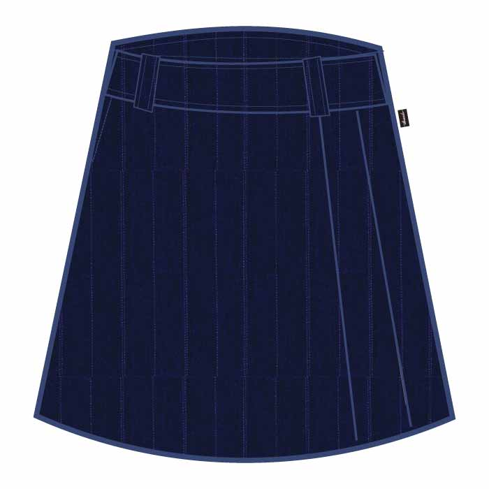 Knee Skirt - Navy Pinstriped - GEMS Wellington Academy - Al Khail
