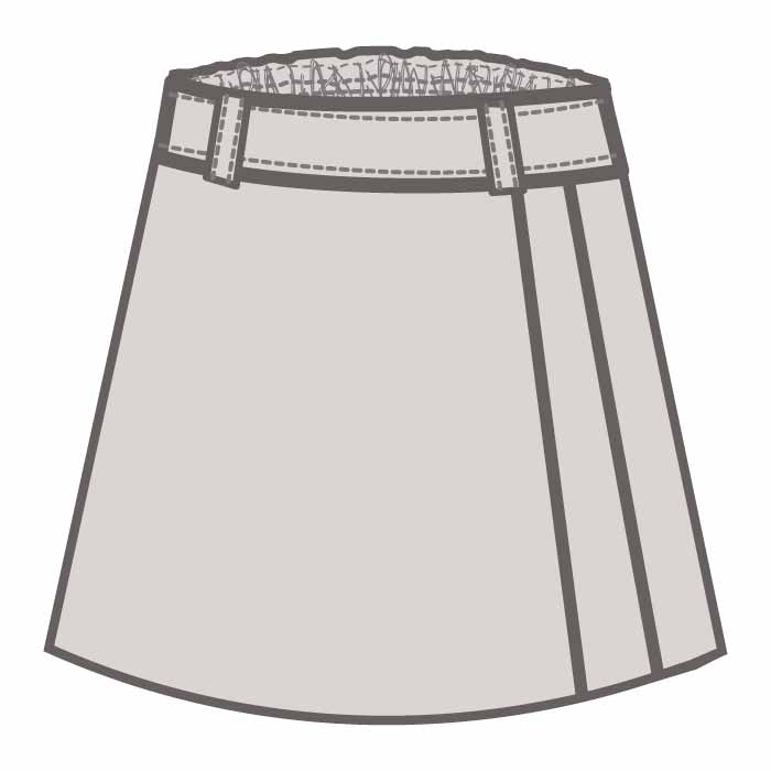 Knee Skirt - Stone - GEMS Metropole School - Motor City