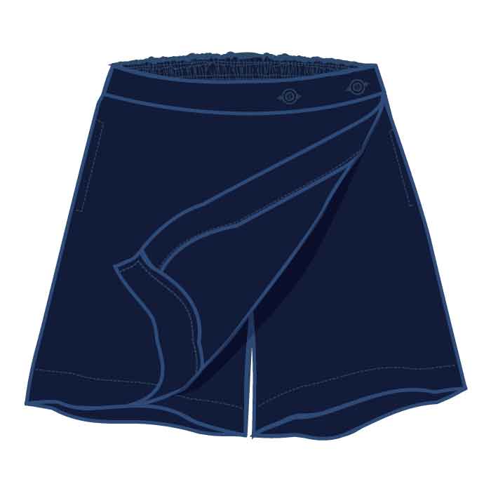 Navy Pinstriped Skort - GEMS United Indian School - Abu Dhabi