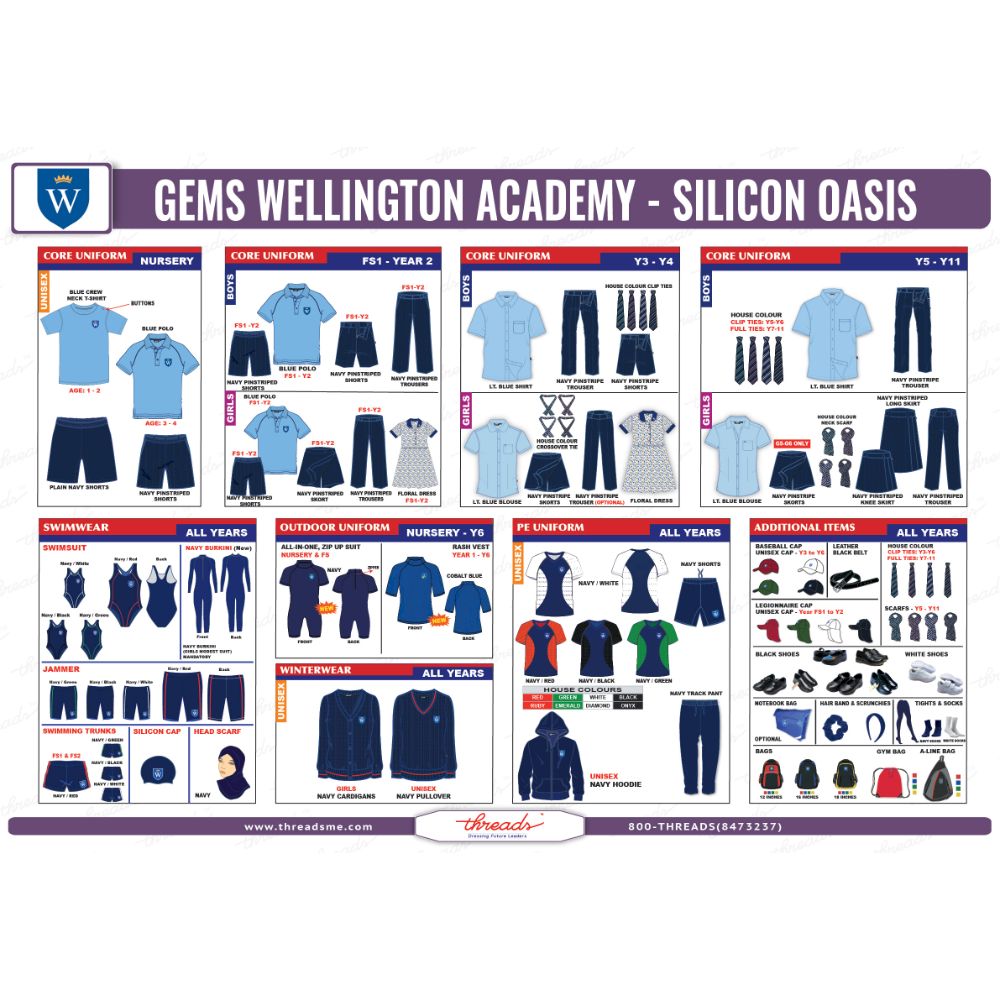 Girls Premium Pinstripe Trousers - GEMS Wellington Academy - Silicon Oasis