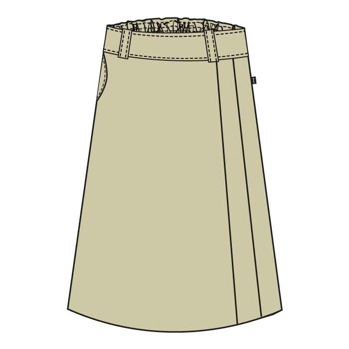 Wesgreen International School - Long Skirt Gr3- Gr12 Stone