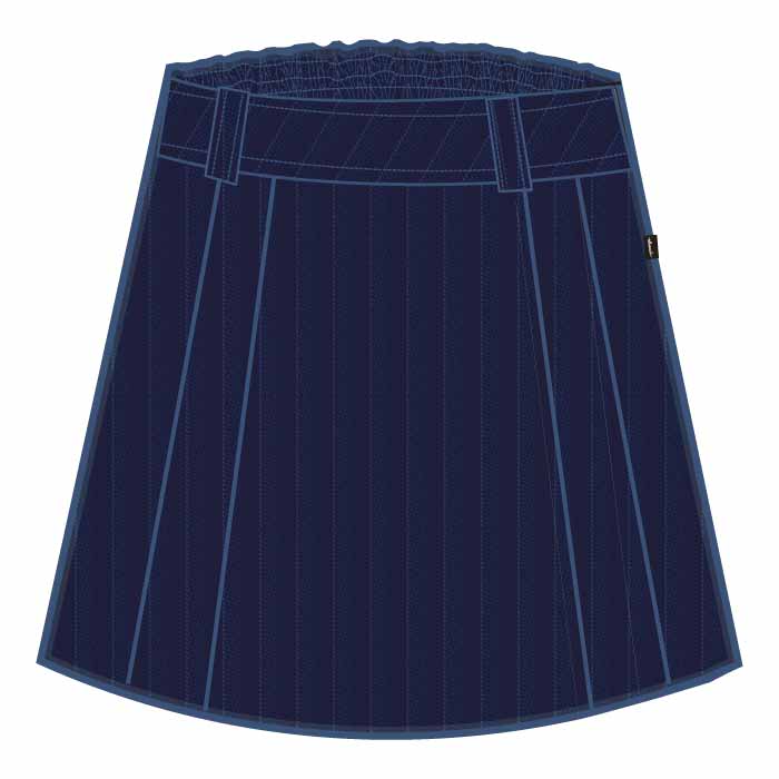 Pinstripe Knee Skirt - Navy - Grades 7-11 - GEMS Founders School - Nad Al Hamar
