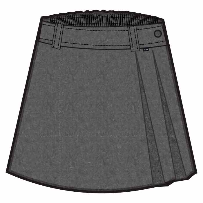 Knee Skirt - Grey - GEMS Cambridge International School - Dubai