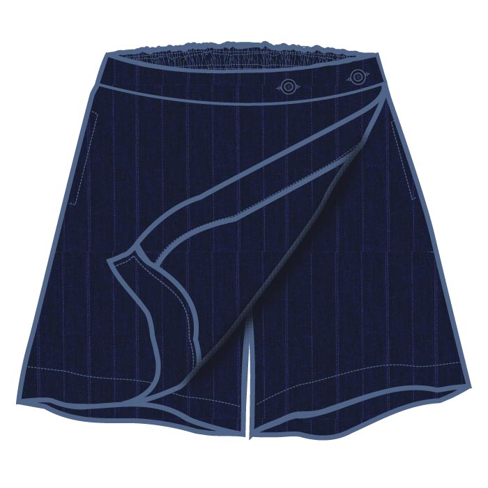 Skort - Navy Pinstriped - GEMS Wellington International School - Dubai
