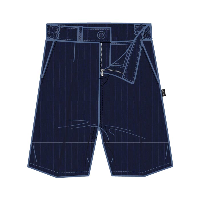 Boys Pinstriped Shorts - Navy - GEMS Wellington International School - Dubai