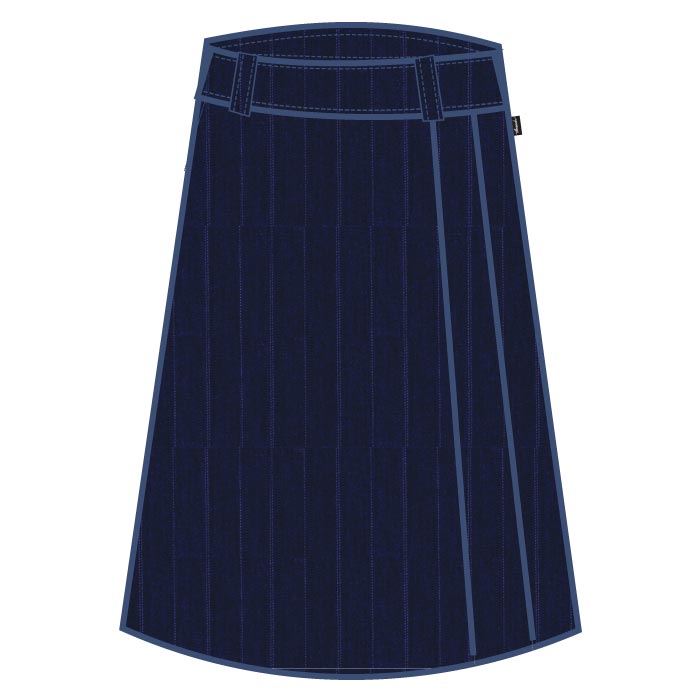 Navy Pinstriped Long Skirt - GEMS Wellington Academy - Silicon Oasis
