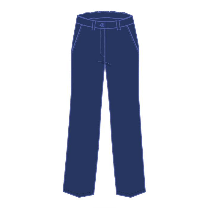 Girls Trousers - Navy - Grade 1-Grade 10 - GEMS Our Own Indian School - Dubai