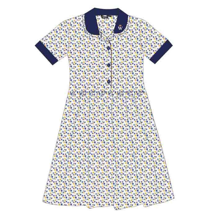 Girls Floral Dress - FS1 - G4 - GEMS Wellington Academy - Al Khail