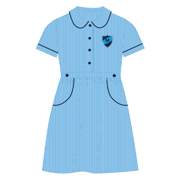 Girls Dress Striped - Yr 3-6 - GEMS Metropole School - Motor City