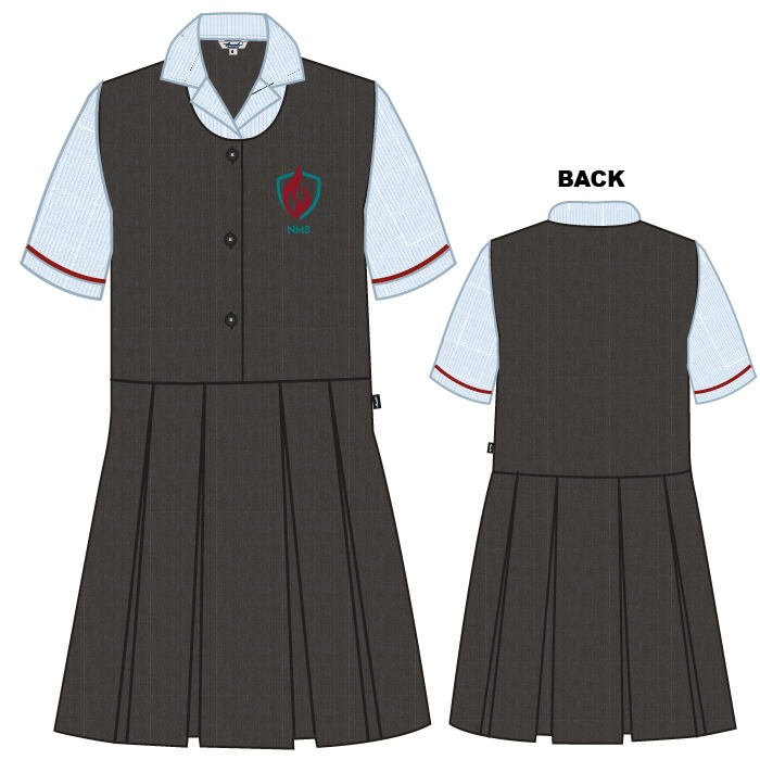 Dress - Lt Blue/Dk Grey - G1-G5 - GEMS New Millennium School - Al Khail