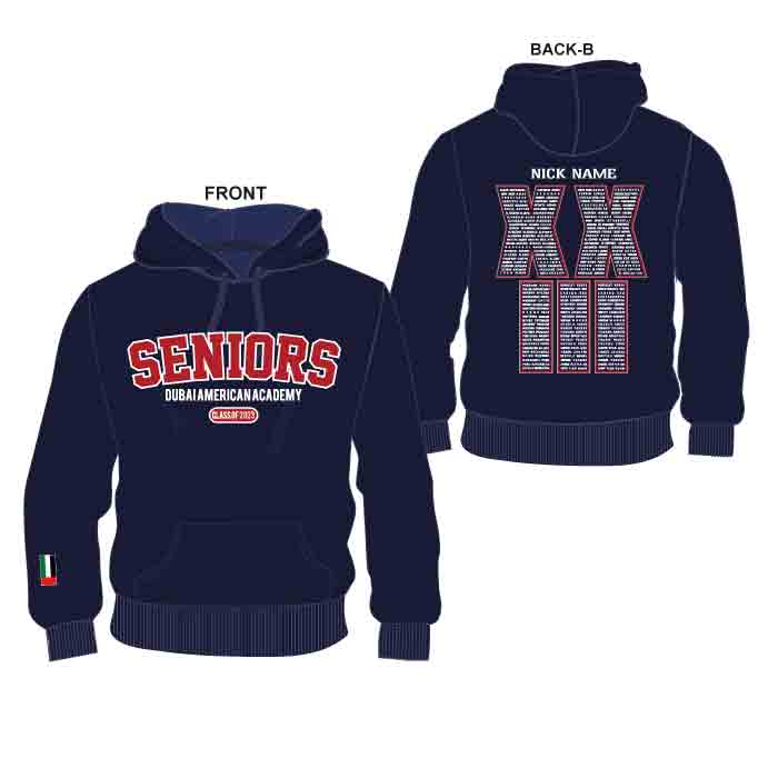 Made to Measure Senior Hoodies - Senior - GEMS Dubai American Academy