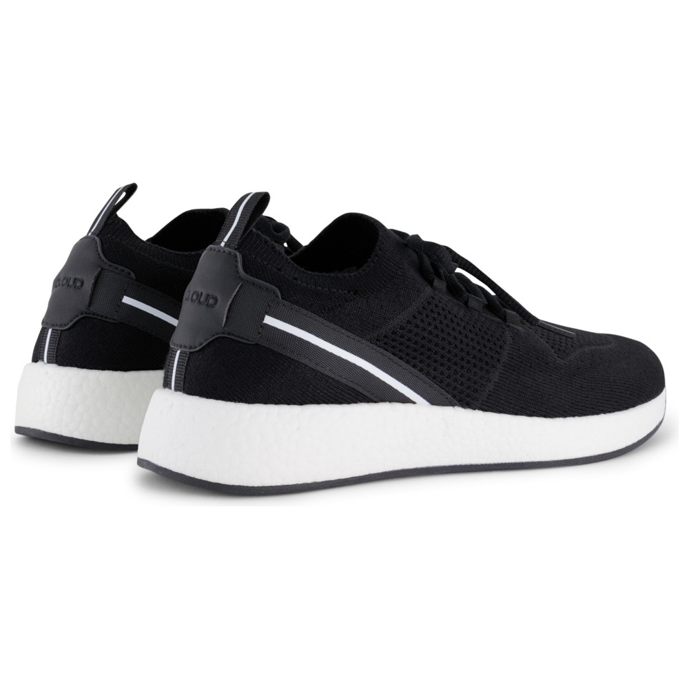 Almandoos - Girls Cloud Knit Back to School Sneakers - Black