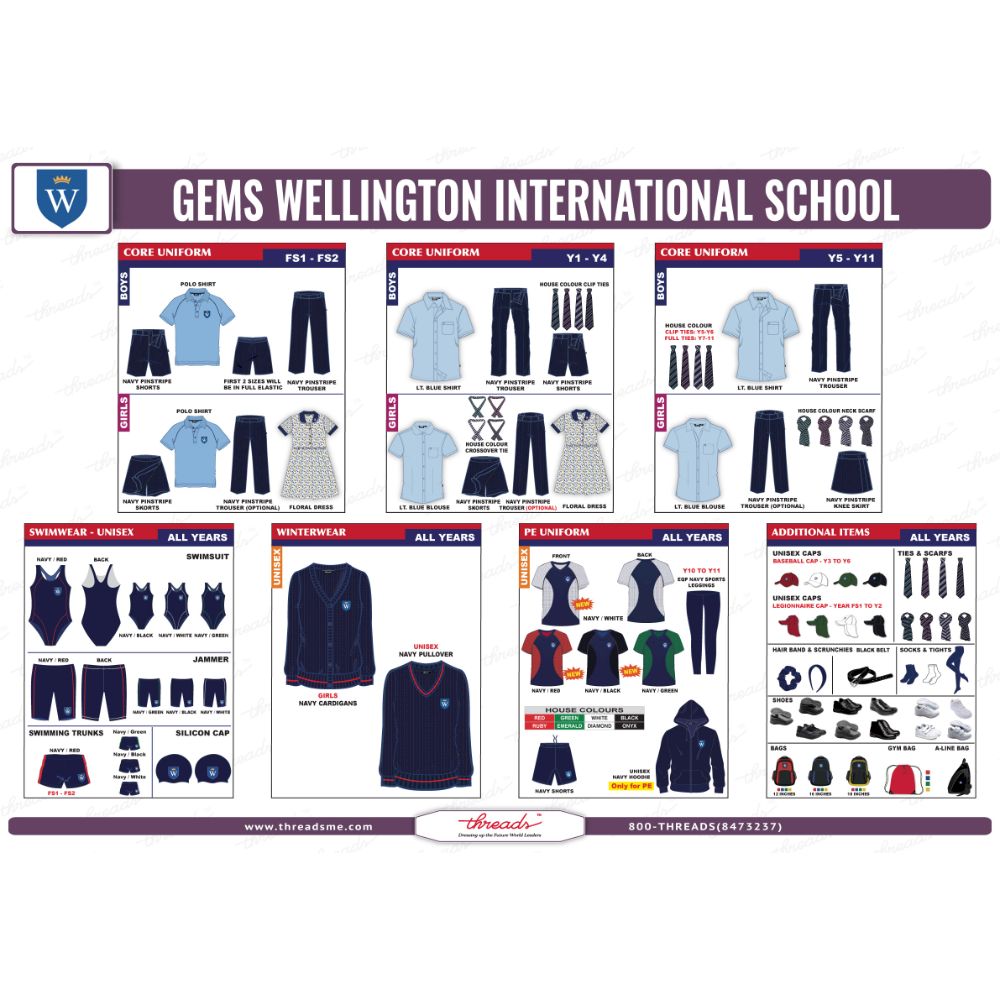 Unisex Pullover - Navy - GEMS Wellington International School - Dubai
