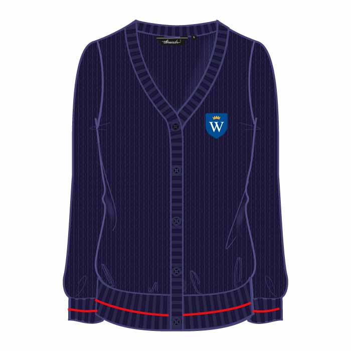 Girls Cardigan - Navy - GEMS Wellington Academy - Silicon Oasis