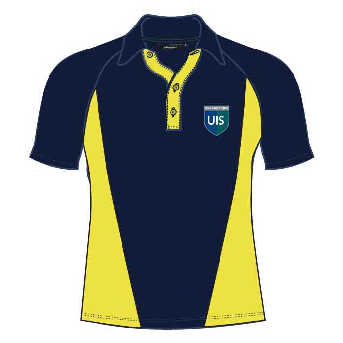 PE Polo Shirt - Navy/Yellow - GEMS United Indian School - Abu Dhabi