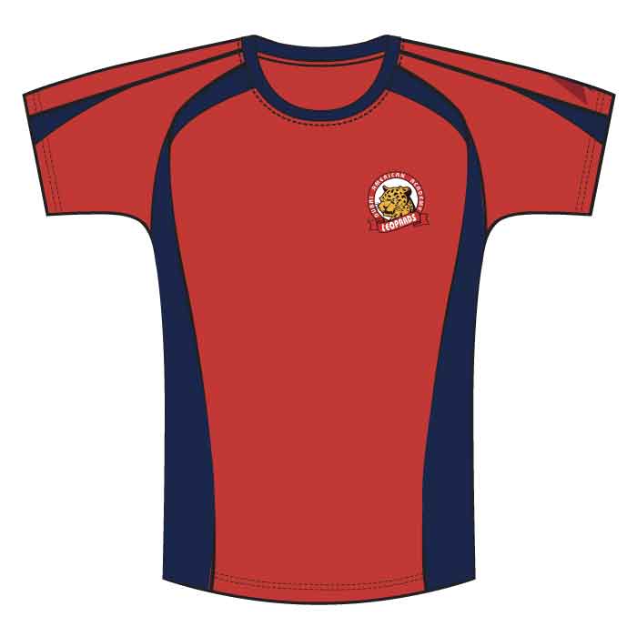 Boys PE T-Shirt - Red - Grades 6-12 - GEMS Dubai American Academy