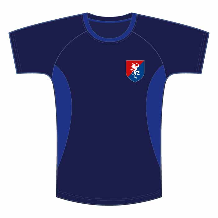 Unisex Short Sleeve PE T-Shirt - Blue - GEMS Founders School - Al Mizhar