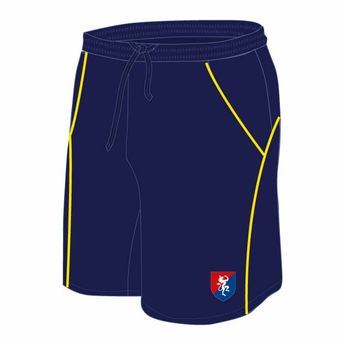 PE Shorts - Navy Yellow - GEMS Founders School - Masdar City