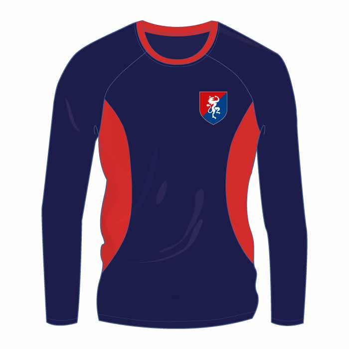 Unisex Full Sleeve PE T-Shirt - Red - GEMS Founders School - Nad Al Hamar