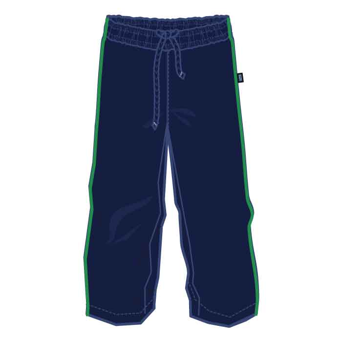 Unisex Track Pants - Assorted - Navy / Green - The Millennium School - Dubai