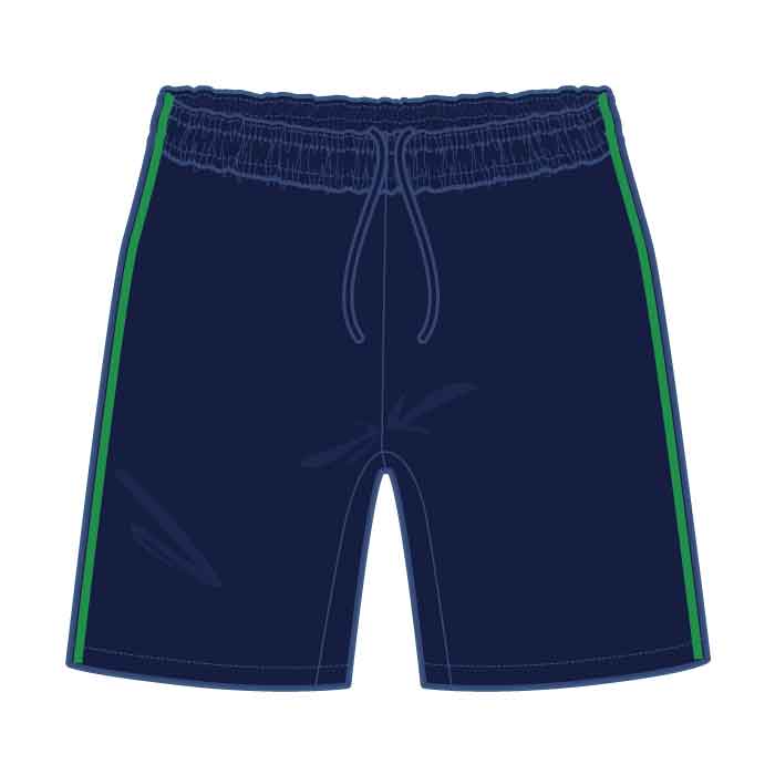 PE Shorts - Navy/Green - GEMS Millennium School - Sharjah
