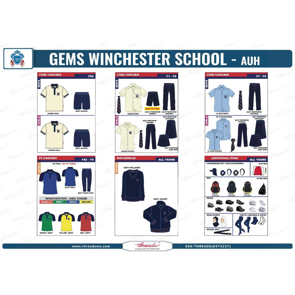 Unisex Track Pants Mid EQP - Navy - GEMS Winchester School - Abu Dhabi