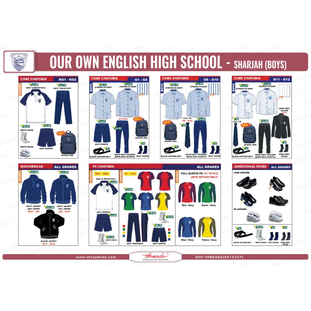 Boys Track Pants Mid EQP - Navy - GEMS Our Own School - Sharjah (Boys)