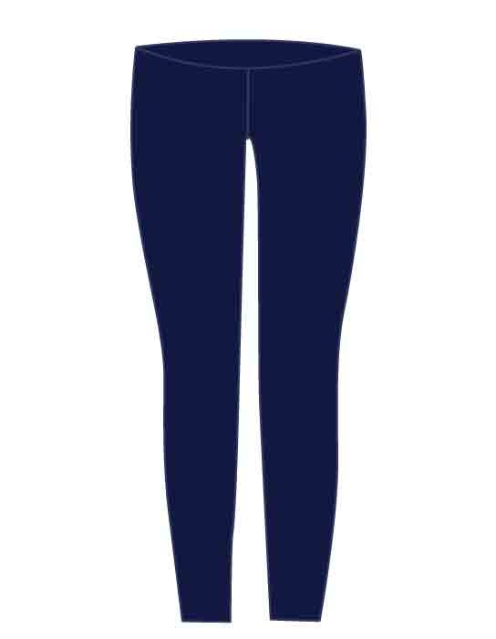 High Rise Leggings With Side Pockets EQP - Navy - GEMS Dubai American Academy