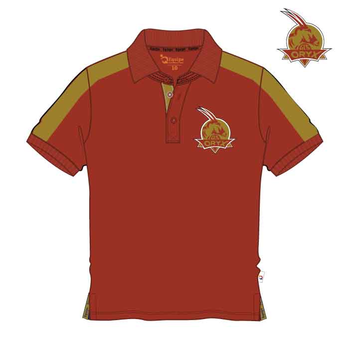 Unisex PE Polo Shirt - Red Gold - Kindergarten-Grade 12 - GEMS Legacy School - Dubai
