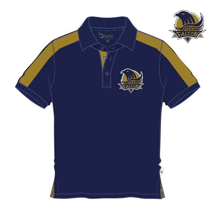 Unisex PE Polo Shirt - Navy Gold - Kindergarten-Grade 12 - GEMS Legacy School - Dubai