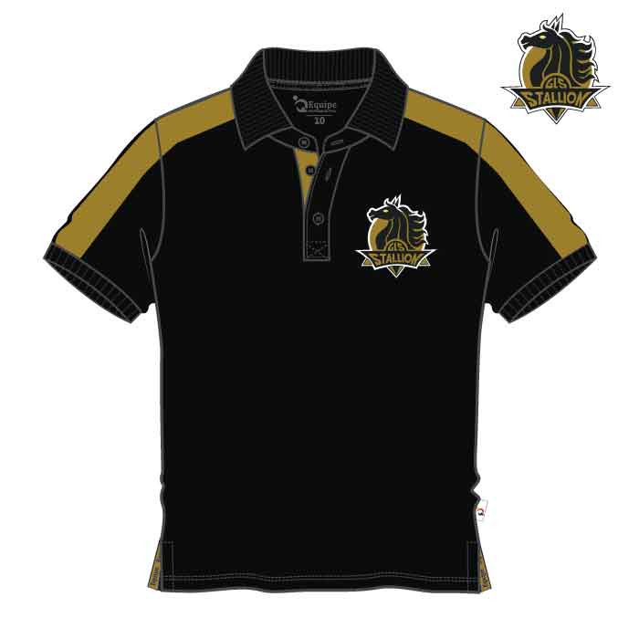 Unisex PE Polo Shirt - Black Gold - Kindergarten-Grade 12 - GEMS Legacy School - Dubai