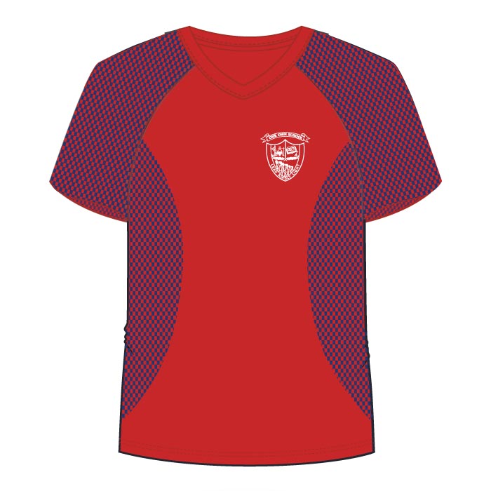Unisex PE T-Shirt - Red - Grades 1-12 - GEMS Our Own English High School - Dubai (Girls)