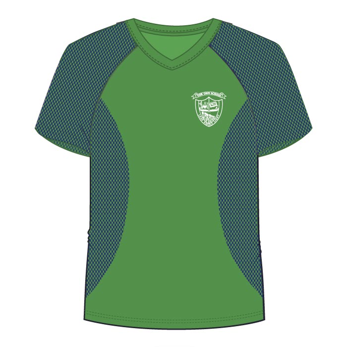 Unisex PE T-Shirt - Green - Grade 1-Grade 12 - GEMS Our Own School - Sharjah (Boys)