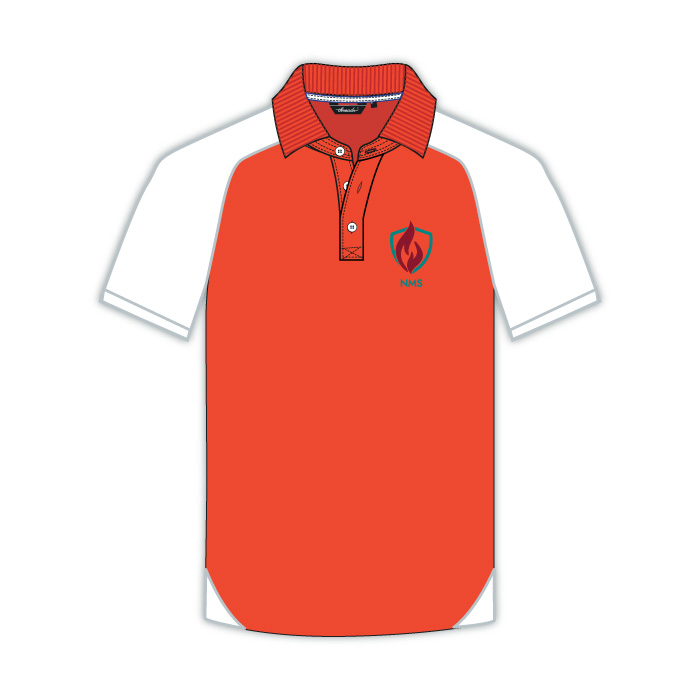 PE Polo Shirt - Red - GEMS New Millennium School - Al Khail