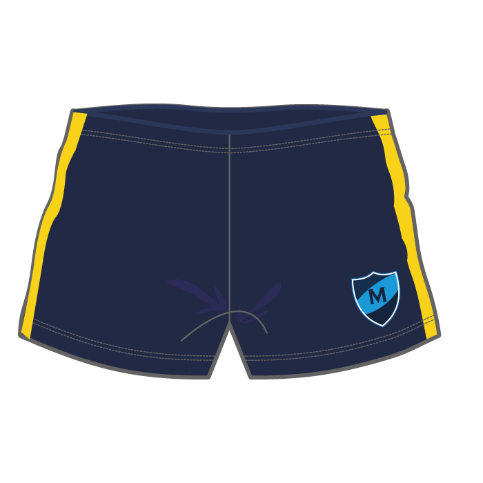 Swim Shorts - Navy Yellow - GEMS Metropole School - Motor City