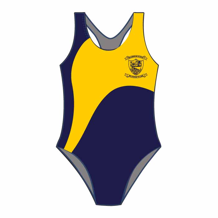 Swimsuit - Navy/Yellow - The Millennium School - Dubai
