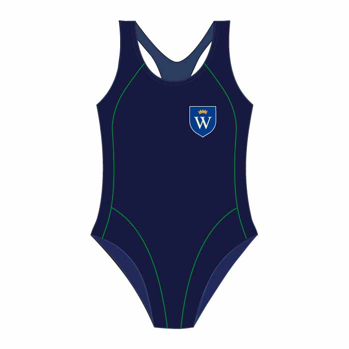 Swimsuit - Navy/Green - GEMS Wellington Academy - Silicon Oasis