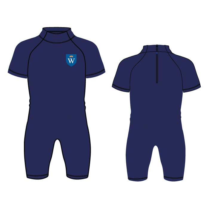 All-In-One Zip-Up Swimsuit - Navy - Nursery-Foundation Stage - GEMS Wellington Academy - Silicon Oasis