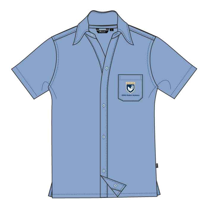 Boys Short Sleeve Shirt With Pocket - Light Blue - GEMS Modern Academy - Dubai