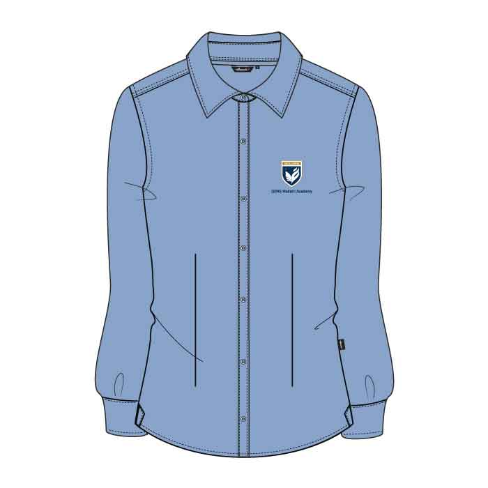 Girls Full Sleeve Shirt - Light Blue - FS Wo/P - GEMS Modern Academy - Dubai